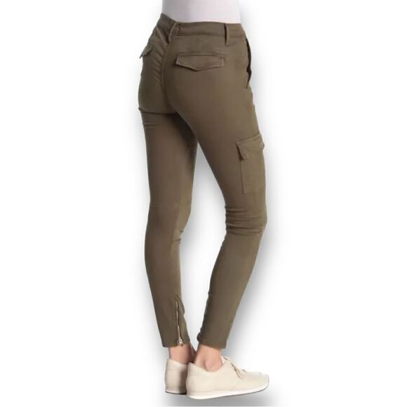 Black Orchid Camille Skinny Cargo Pocket Pants/Jeans in Military Green Size 29 - Picture 3 of 12